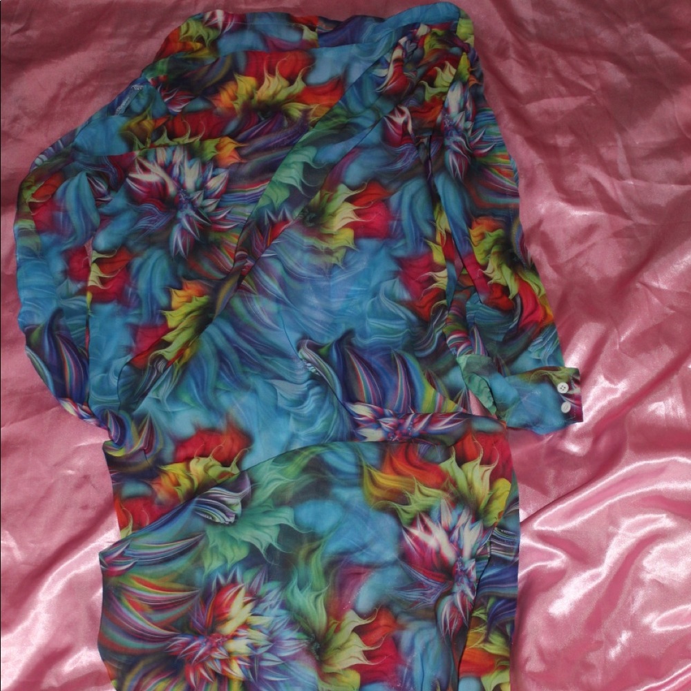⚡️Color Print Bathing Suit Cover - Picture 3 of 3
